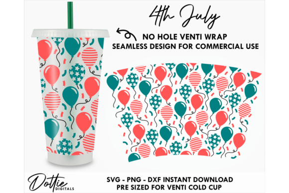 4th July Cold Cup No Hole SVG 24oz: Graphics & Tumbler Wraps Review