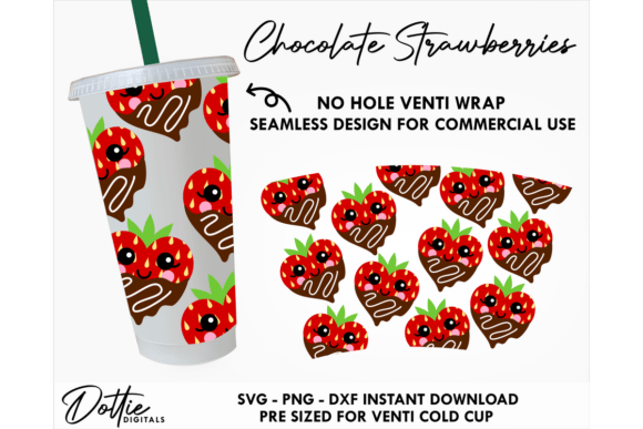 Choc StrawberryCold Cup SVG: Graphics & Tumbler Wraps Review