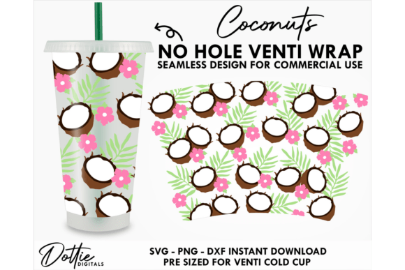 Coconut Cold Cup No Hole SVG 24oz: A Designer’s Project Review