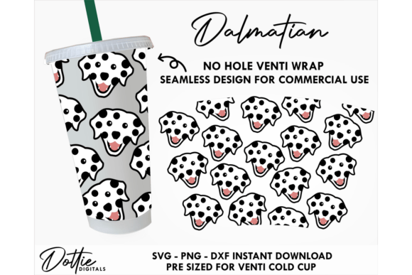 Dalmatian Cold Cup No Hole SVG 24oz: A Hands-On Design Review