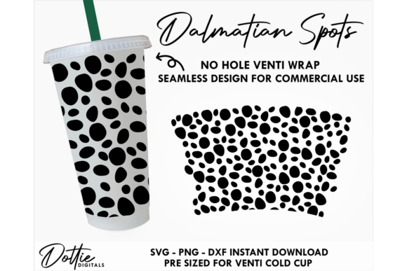 Dalmatian Spot Cold Cup SVG Design Review