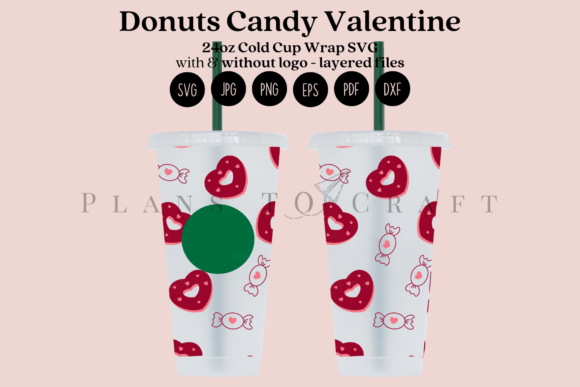 Donuts Candy Valentine Tumbler Wrap Graphics Review