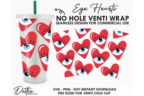 Eye Hearts Cold Cup SVG: Tumbler Wrap & Graphics Review