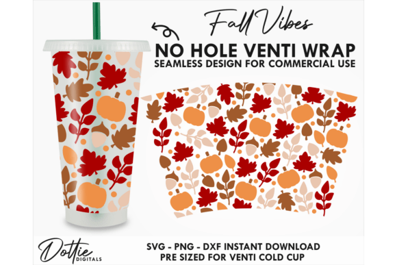 Fall Vibes Cold Cup No Hole SVG 24oz: A Designer's Review