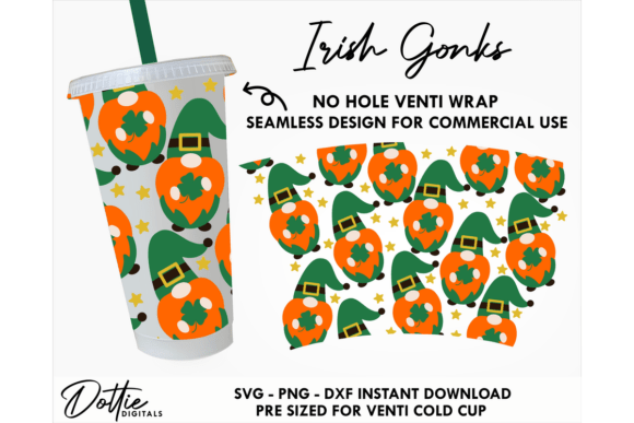 Irish Gnomes Graphics for Tumbler Wraps