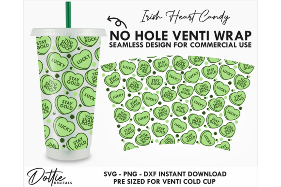 Irish Hearts Cold Cup SVG: Tumbler Wraps & Graphics Review