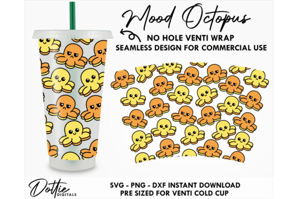 Mood Octopus Cold Cup Tumbler Wraps Graphics Review