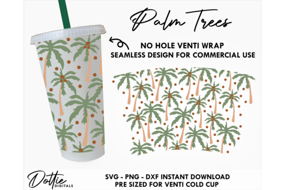 Palm Trees Cold Cup No Hole SVG 24oz Review