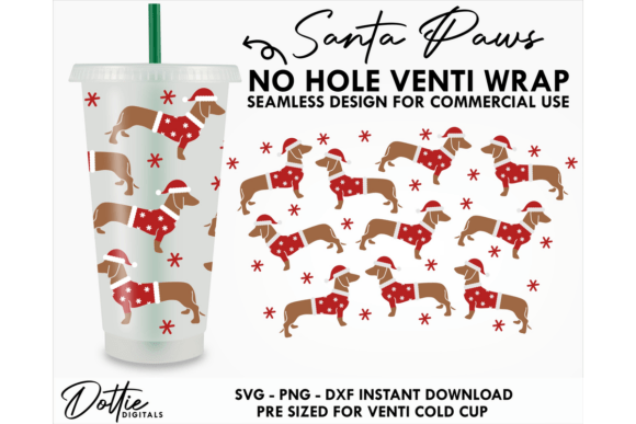 Santa Paws Cold Cup Wrap Graphics Review