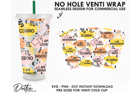 Scorpio Cold Cup No Hole SVG 24oz: Graphics & Tumbler Wraps Review