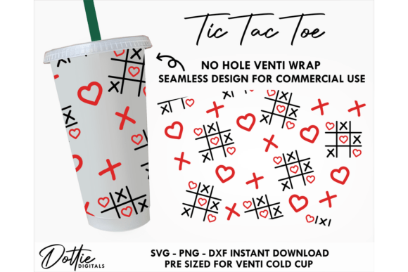 Tic Tac Toe Cold Cup: Tumbler Wraps Graphics Review