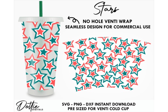 USA Cold Cup No Hole SVG 24oz Graphics & Tumbler Wraps