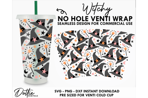Witch Hat Cold Cup No Hole SVG 24oz Review